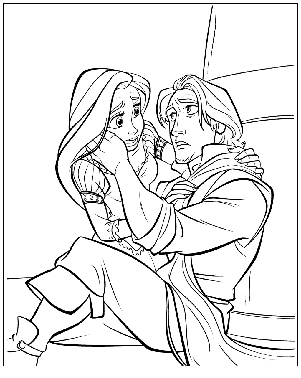 Coloring page: Raiponce (Animation Movies) #170058 - Free Printable Coloring Pages