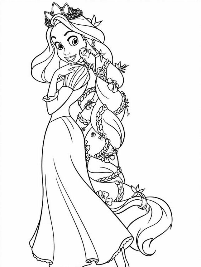 Coloring page: Raiponce (Animation Movies) #170059 - Free Printable Coloring Pages