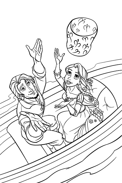Coloring page: Raiponce (Animation Movies) #170064 - Free Printable Coloring Pages