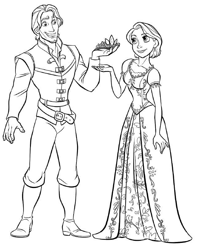 Coloring page: Raiponce (Animation Movies) #170065 - Free Printable Coloring Pages