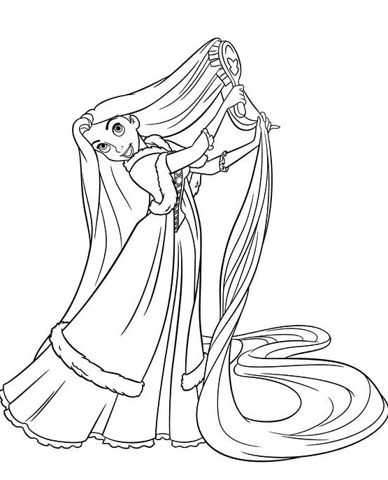 Coloring page: Raiponce (Animation Movies) #170066 - Free Printable Coloring Pages