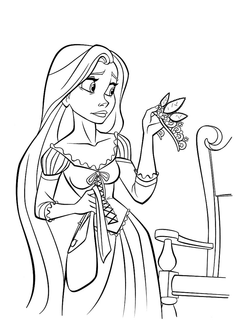 Coloring page: Raiponce (Animation Movies) #170071 - Free Printable Coloring Pages