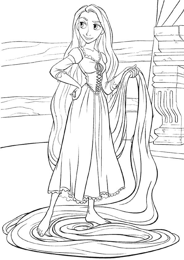 Coloring page: Raiponce (Animation Movies) #170077 - Free Printable Coloring Pages
