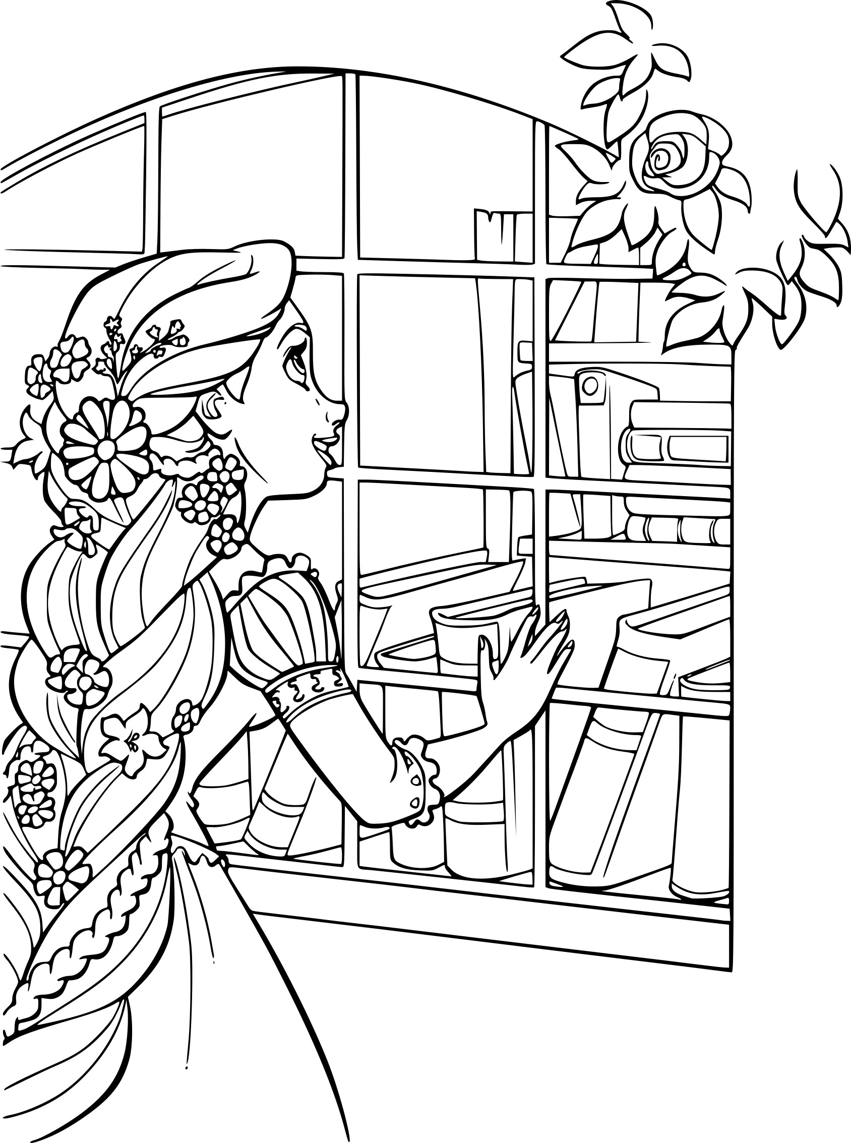 Coloring page: Raiponce (Animation Movies) #170081 - Free Printable Coloring Pages
