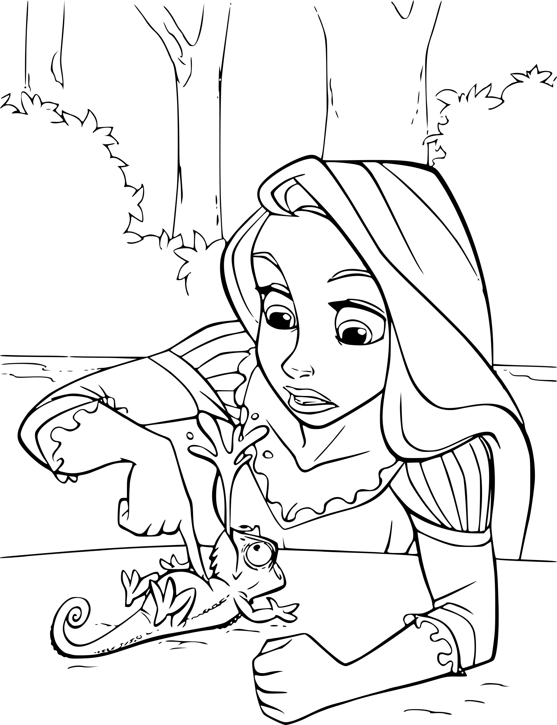 Coloring page: Raiponce (Animation Movies) #170083 - Free Printable Coloring Pages