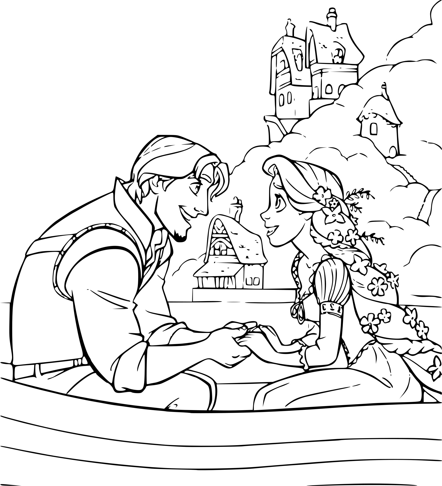 Coloring page: Raiponce (Animation Movies) #170085 - Free Printable Coloring Pages