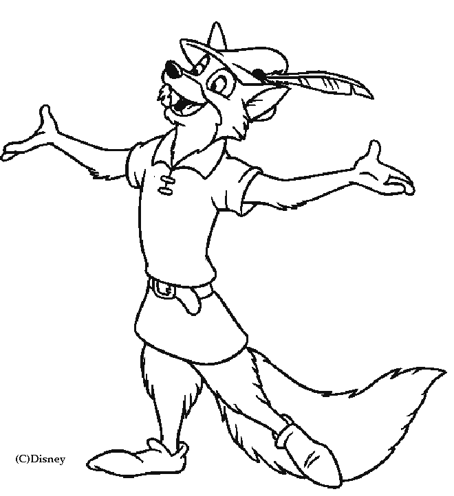 Coloring page: Robin Hood (Animation Movies) #132991 - Free Printable Coloring Pages