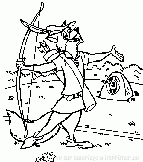 Coloring page: Robin Hood (Animation Movies) #132994 - Free Printable Coloring Pages
