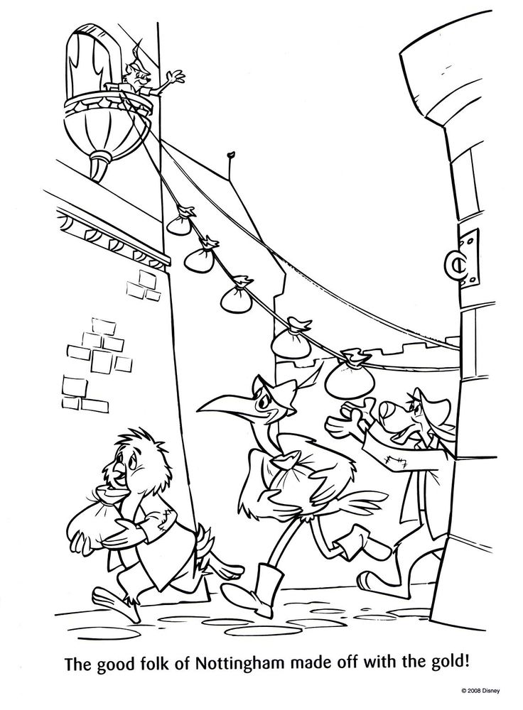 Coloring page: Robin Hood (Animation Movies) #133000 - Free Printable Coloring Pages