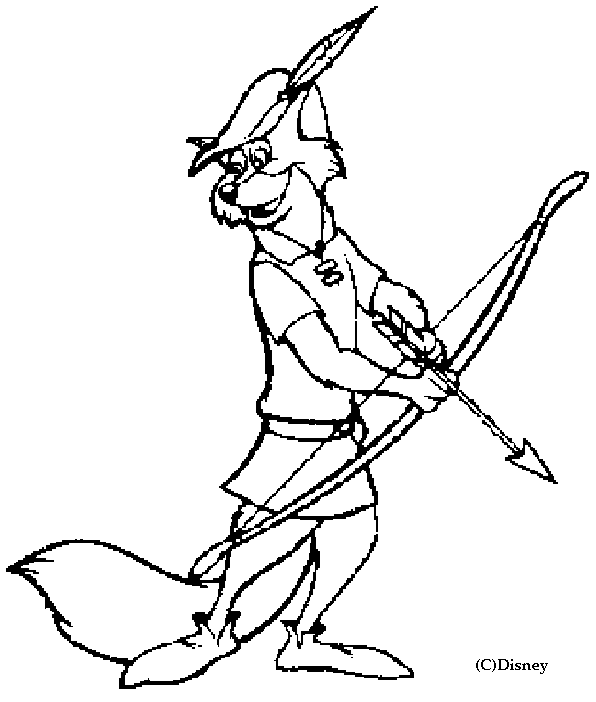 Coloring page: Robin Hood (Animation Movies) #133003 - Free Printable Coloring Pages