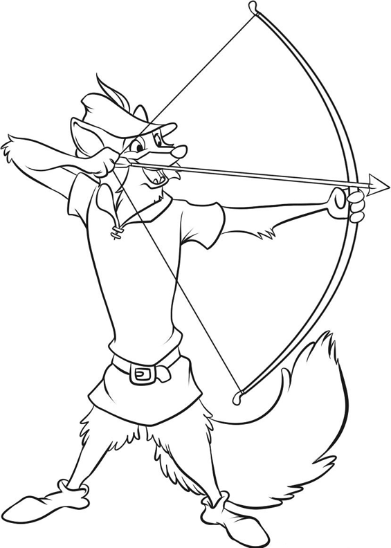 Coloring page: Robin Hood (Animation Movies) #133087 - Free Printable Coloring Pages