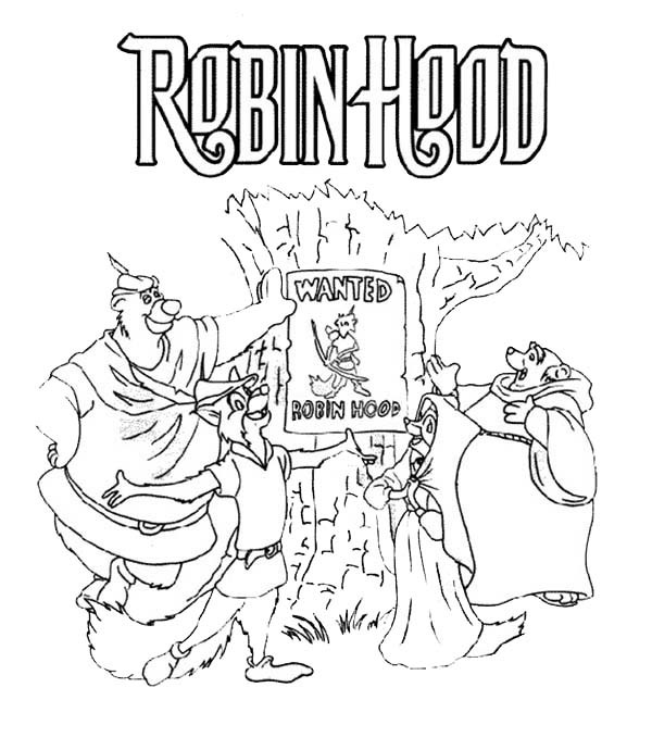 Coloring page: Robin Hood (Animation Movies) #133122 - Free Printable Coloring Pages
