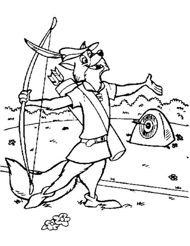Coloring page: Robin Hood (Animation Movies) #133154 - Free Printable Coloring Pages