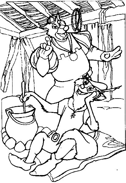 Coloring page: Robin Hood (Animation Movies) #133178 - Free Printable Coloring Pages