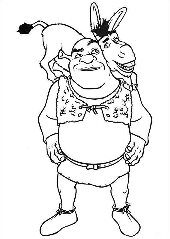 Coloring page: Shrek (Animation Movies) #115048 - Free Printable Coloring Pages