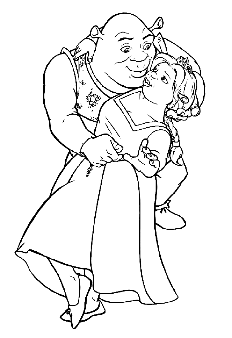 Coloring page: Shrek (Animation Movies) #115051 - Free Printable Coloring Pages