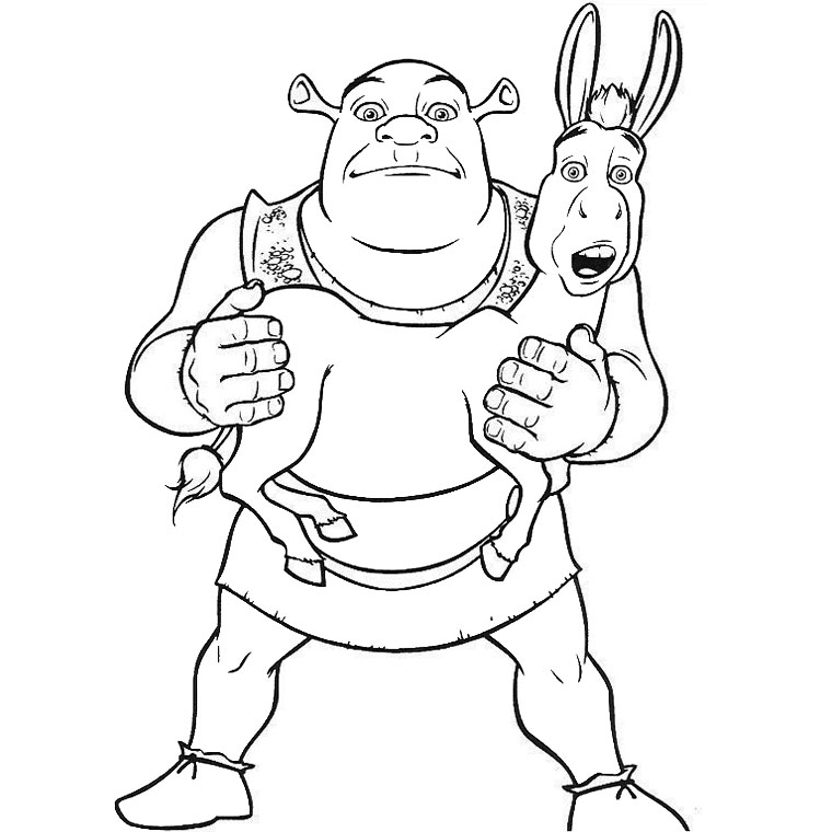 Coloring page: Shrek (Animation Movies) #115053 - Free Printable Coloring Pages