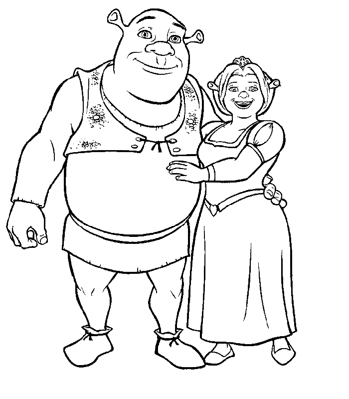 Coloring page: Shrek (Animation Movies) #115054 - Free Printable Coloring Pages