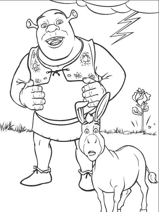 Coloring page: Shrek (Animation Movies) #115055 - Free Printable Coloring Pages