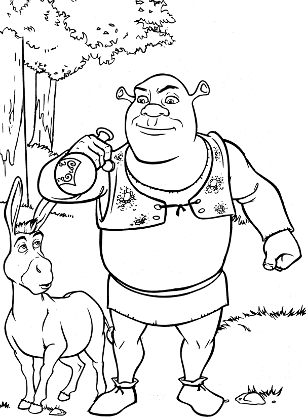 Coloring page: Shrek (Animation Movies) #115056 - Free Printable Coloring Pages
