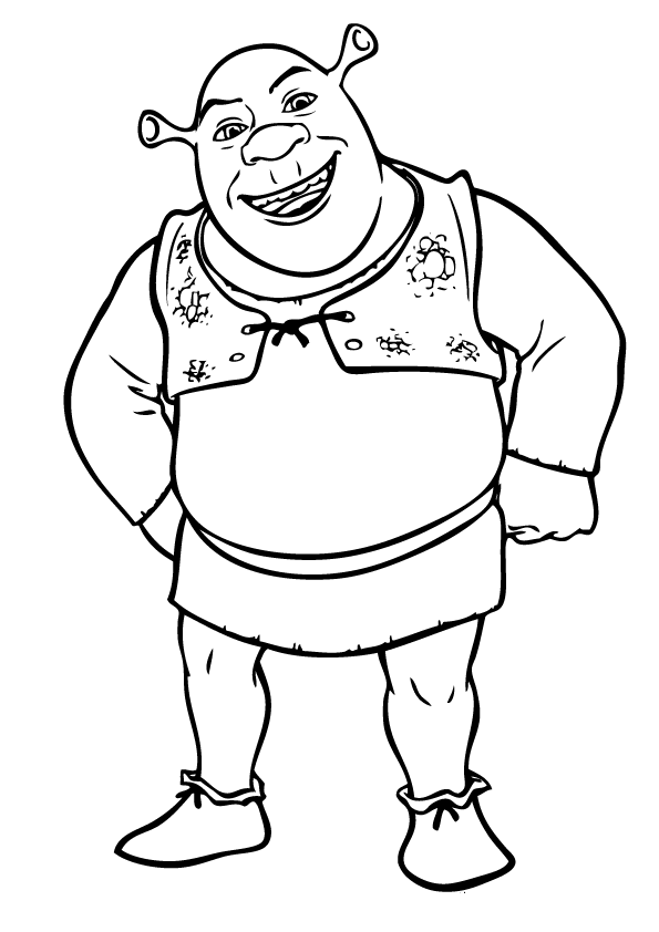 Coloring page: Shrek (Animation Movies) #115058 - Free Printable Coloring Pages
