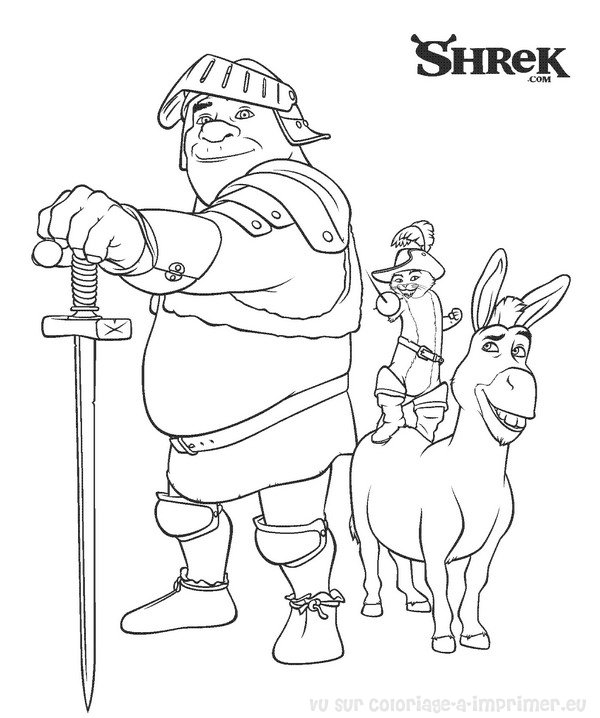 Coloring page: Shrek (Animation Movies) #115069 - Free Printable Coloring Pages