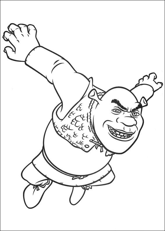 Coloring page: Shrek (Animation Movies) #115075 - Free Printable Coloring Pages