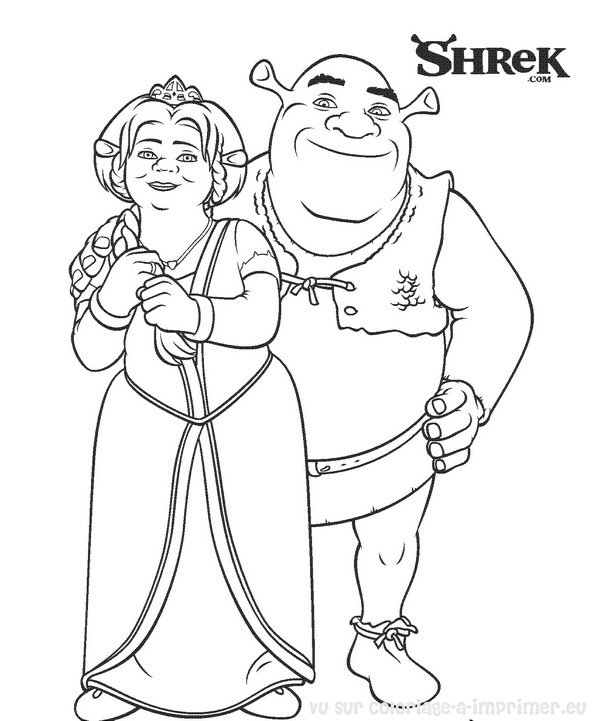 Coloring page: Shrek (Animation Movies) #115082 - Free Printable Coloring Pages