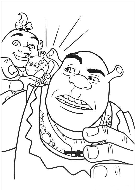 Coloring page: Shrek (Animation Movies) #115084 - Free Printable Coloring Pages