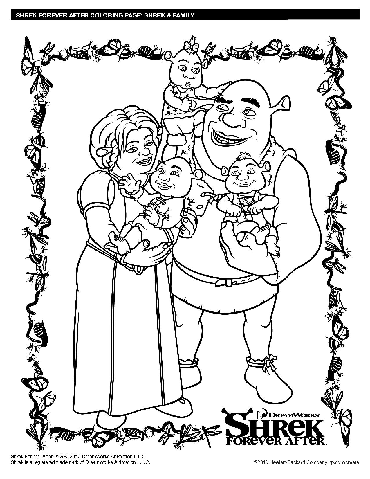 Coloring page: Shrek (Animation Movies) #115088 - Free Printable Coloring Pages