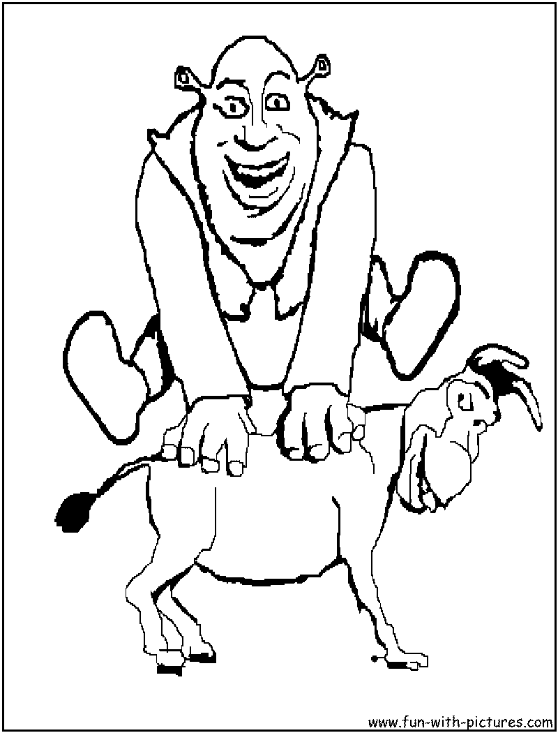 Coloring page: Shrek (Animation Movies) #115094 - Free Printable Coloring Pages