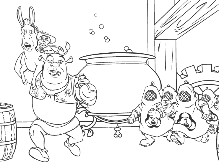 Coloring page: Shrek (Animation Movies) #115101 - Free Printable Coloring Pages