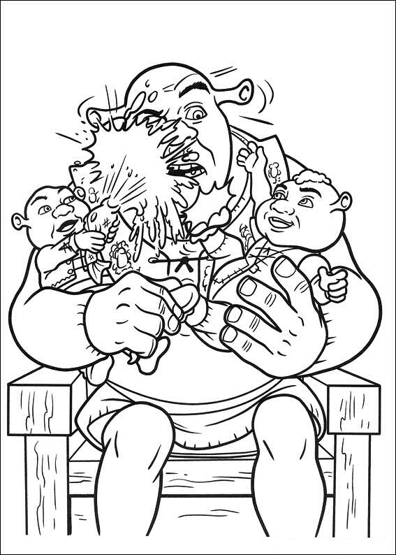 Coloring page: Shrek (Animation Movies) #115124 - Free Printable Coloring Pages