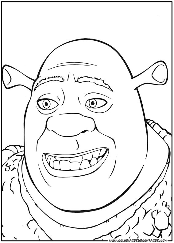 Coloring page: Shrek (Animation Movies) #115129 - Free Printable Coloring Pages