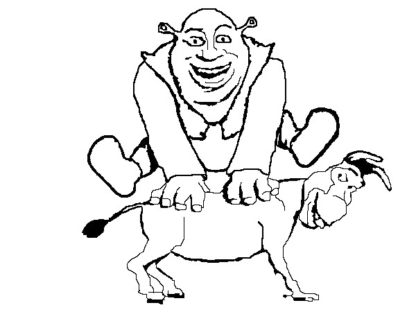Coloring page: Shrek (Animation Movies) #115139 - Free Printable Coloring Pages