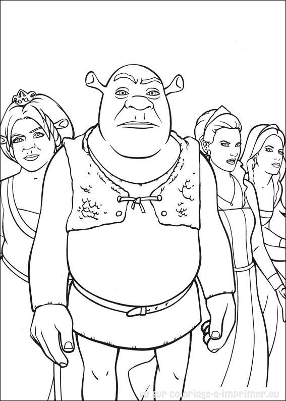 Coloring page: Shrek (Animation Movies) #115140 - Free Printable Coloring Pages