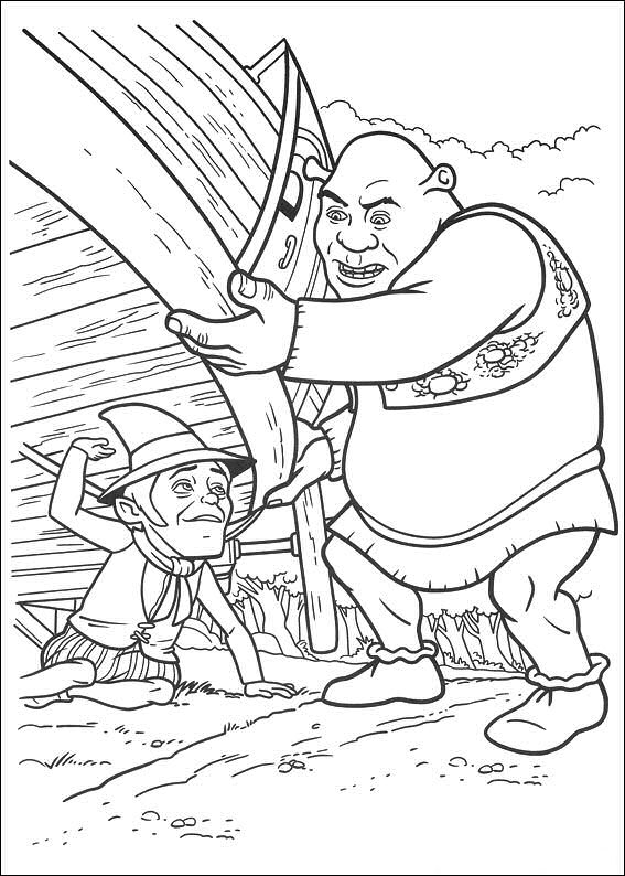 Coloring page: Shrek (Animation Movies) #115141 - Free Printable Coloring Pages