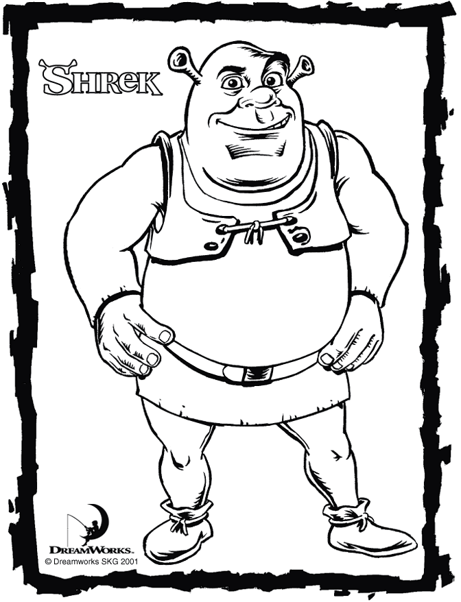 Coloring page: Shrek (Animation Movies) #115143 - Free Printable Coloring Pages