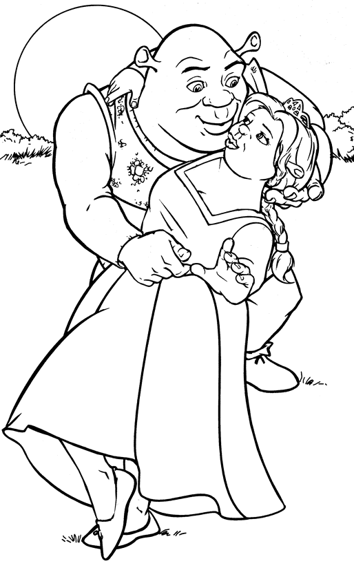 Coloring page: Shrek (Animation Movies) #115147 - Free Printable Coloring Pages