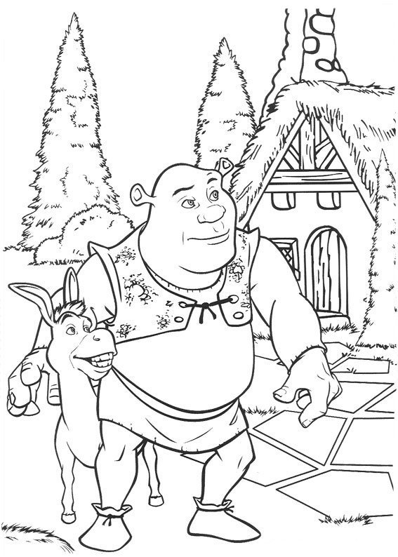 Coloring page: Shrek (Animation Movies) #115154 - Free Printable Coloring Pages