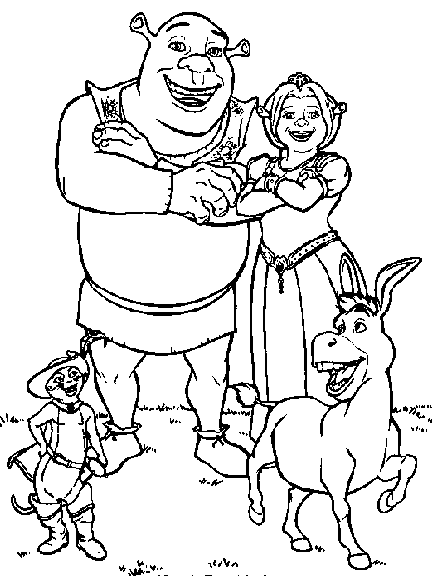 Coloring page: Shrek (Animation Movies) #115155 - Free Printable Coloring Pages