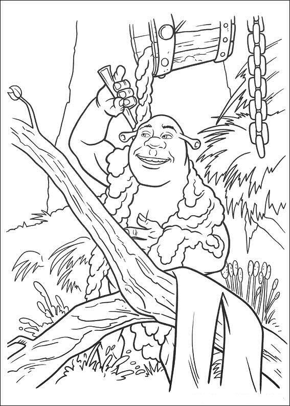 Coloring page: Shrek (Animation Movies) #115159 - Free Printable Coloring Pages
