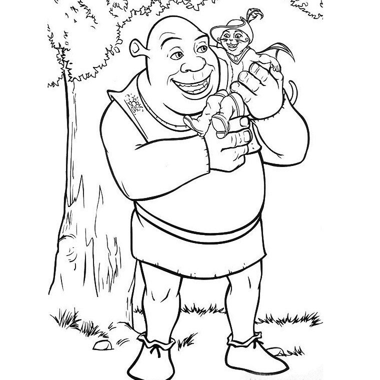 Coloring page: Shrek (Animation Movies) #115167 - Free Printable Coloring Pages
