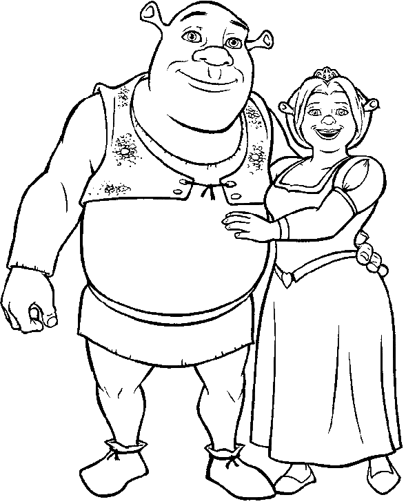 Coloring page: Shrek (Animation Movies) #115182 - Free Printable Coloring Pages