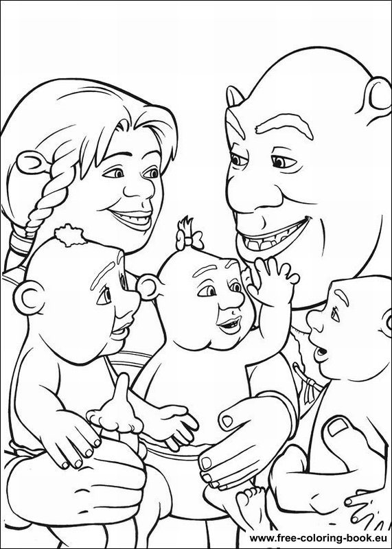 Coloring page: Shrek (Animation Movies) #115188 - Free Printable Coloring Pages