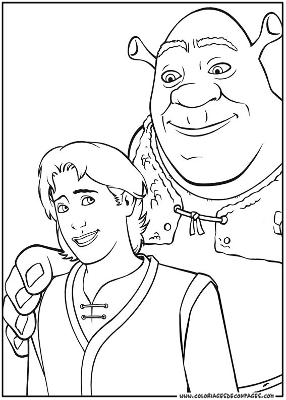 Coloring page: Shrek (Animation Movies) #115192 - Free Printable Coloring Pages