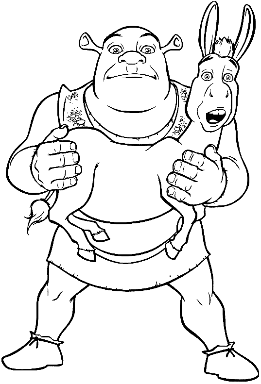 Coloring page: Shrek (Animation Movies) #115197 - Free Printable Coloring Pages