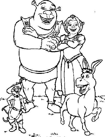 Coloring page: Shrek (Animation Movies) #115206 - Free Printable Coloring Pages