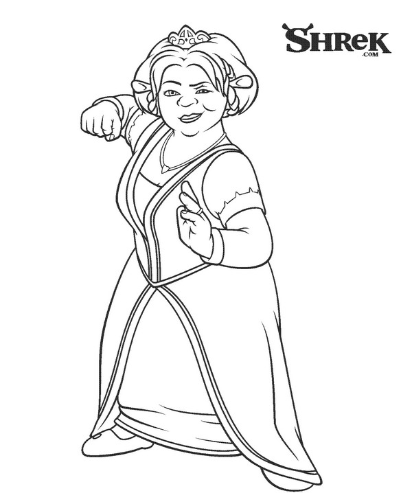 Coloring page: Shrek (Animation Movies) #115209 - Free Printable Coloring Pages