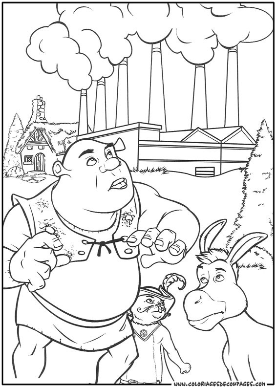 Coloring page: Shrek (Animation Movies) #115219 - Free Printable Coloring Pages